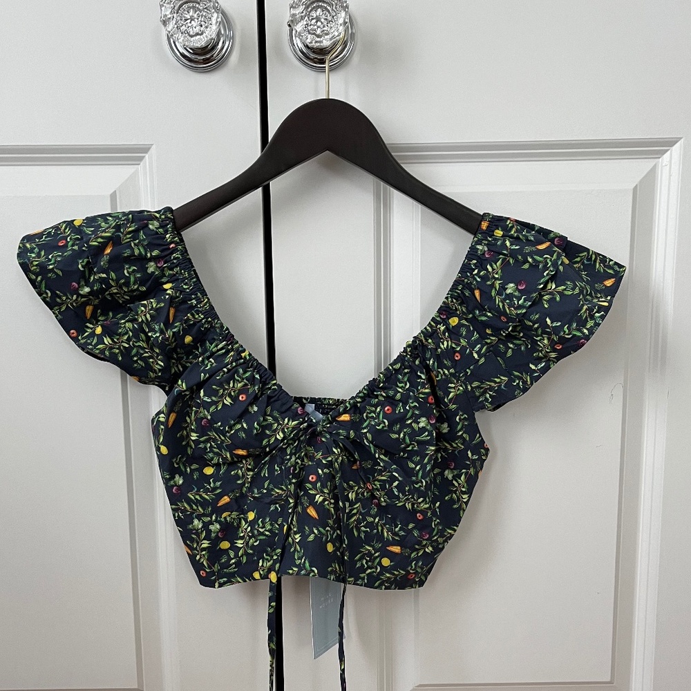 NWT - Hill House Home - The Alexa Top - Midnight Garden